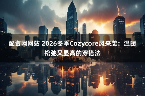 配资网网站 2026冬季Cozycore风来袭：温暖松弛又显高的穿搭法